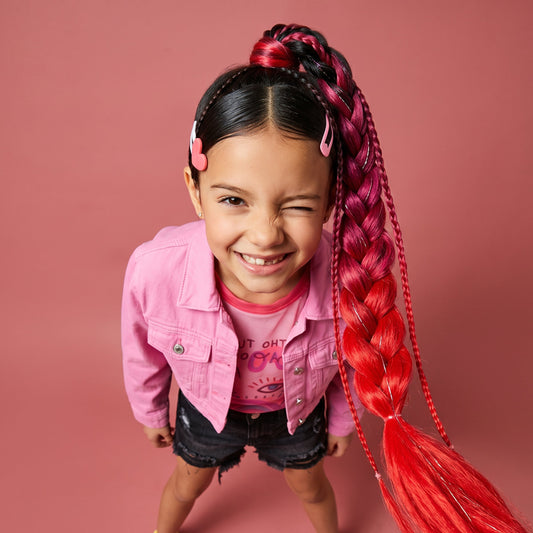 FAO Schwarz - 20” Wrap Ponytail Hair Extension – Flame Red - Fashion Activity and Roleplay