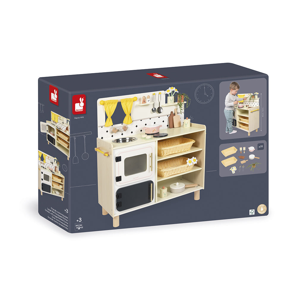 Janod - Cottage Chic Big Cooker Kitchen - Preschool