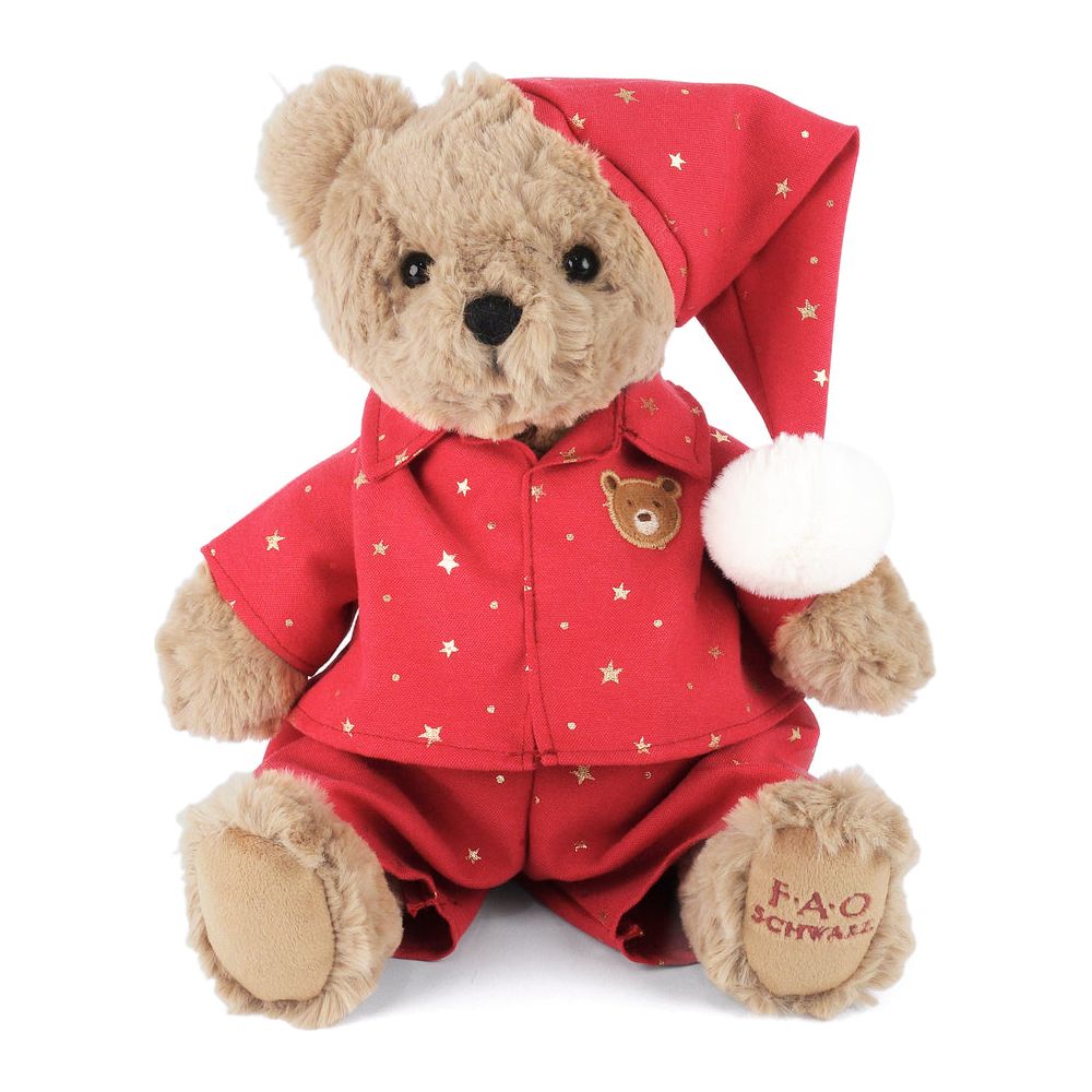 FAO Schwarz - FAO Bear with Red Star Pajamas - Plush