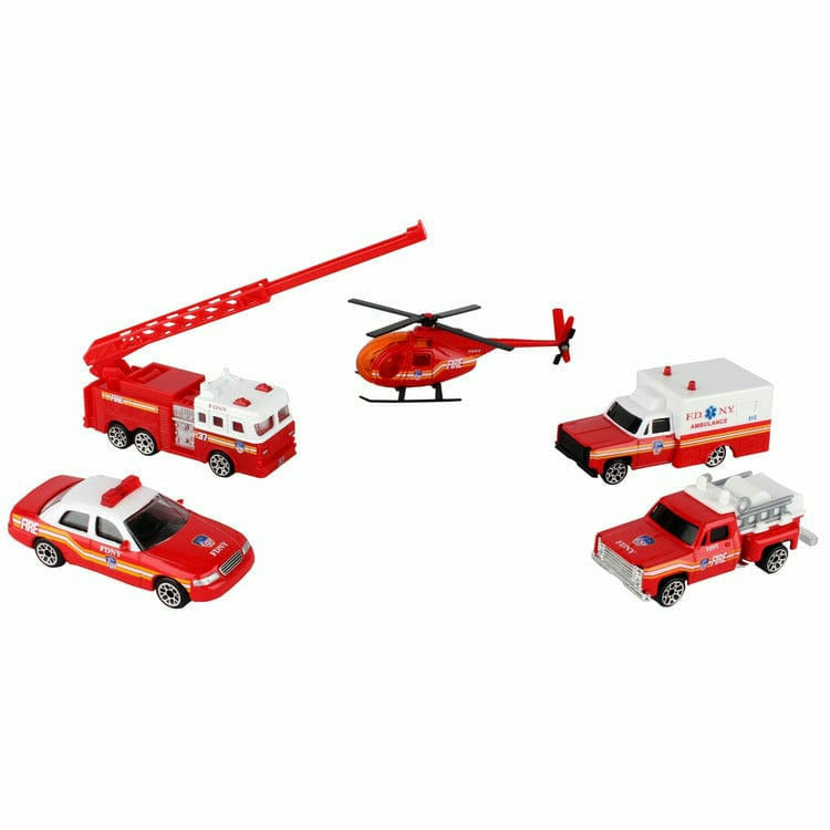 Daron Worldwide Trading, Inc. - FDNY 5-Piece Vehicle Gift Pack - Vehicles