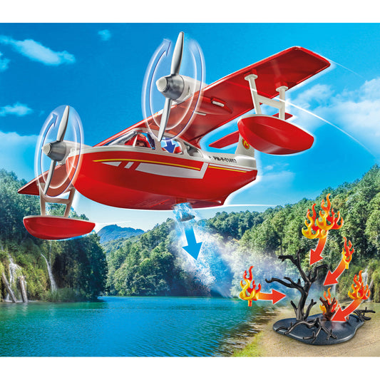 Playmobil - Firefighting Seaplane Playset - Preschool
