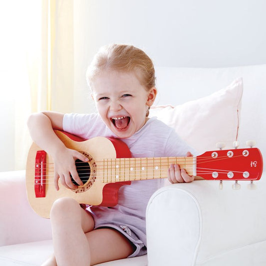 Hape - Kid's First Musical Guitar - Red Flame - Music