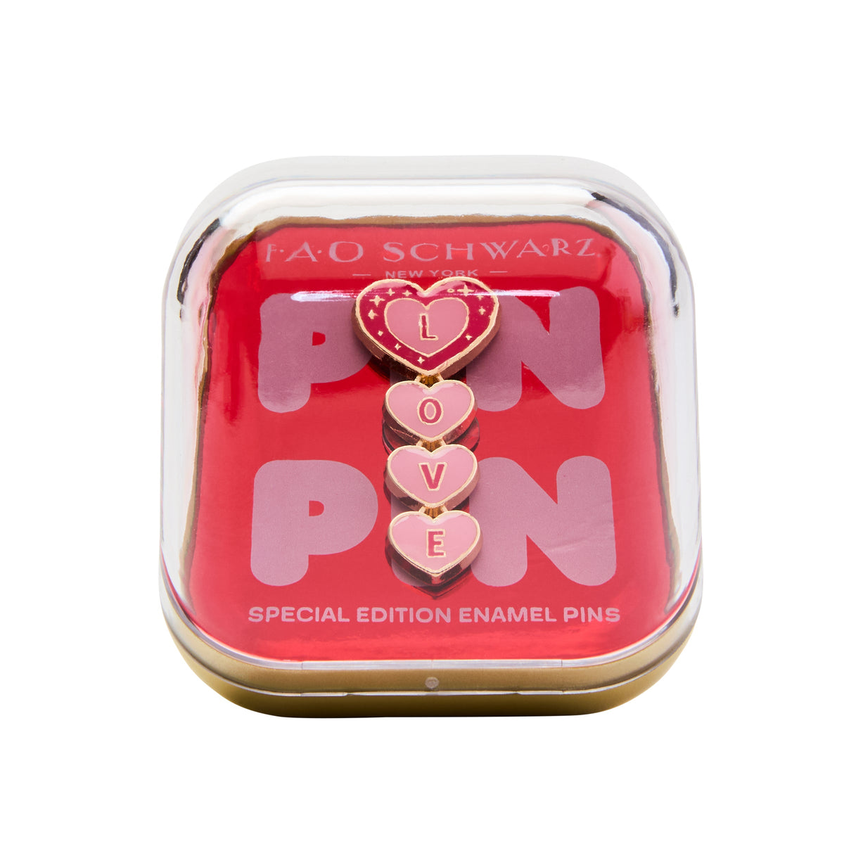 FAO Schwarz - LOVE Stack Enamel Pin - Collectibles