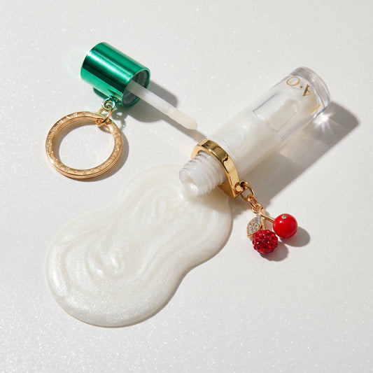 FAO Schwarz - Lip Gloss Keychain – Glitter Glaze - Fashion Activity and Roleplay