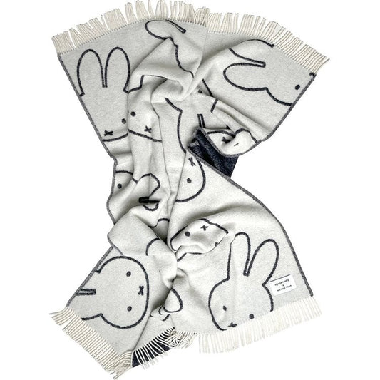 Maison Deux - Miffy Blanket - White/Black - Room Decor