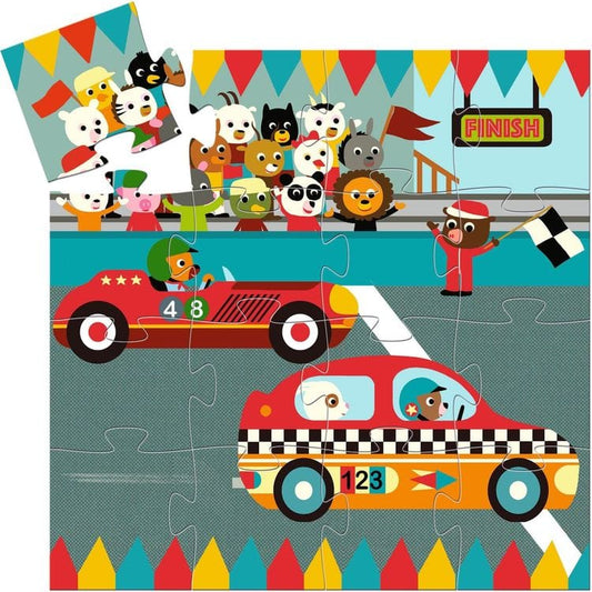Djeco - Mini Racing Car Puzzle - Puzzles