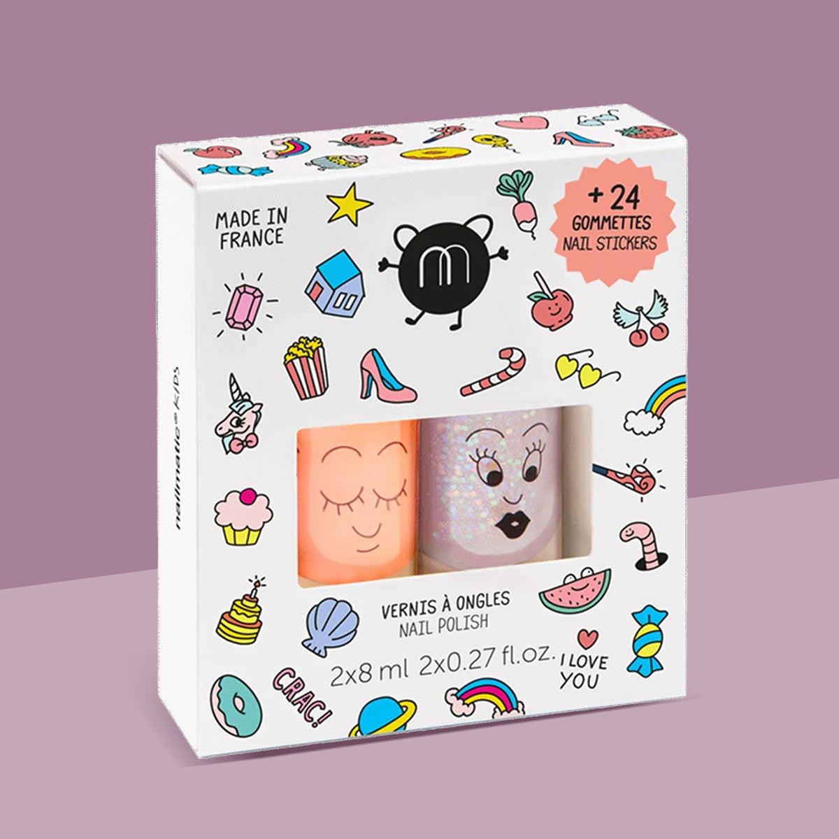 Nailmatic - Nail Polish and Nail Sticker Set for Kids - Trend Accessories