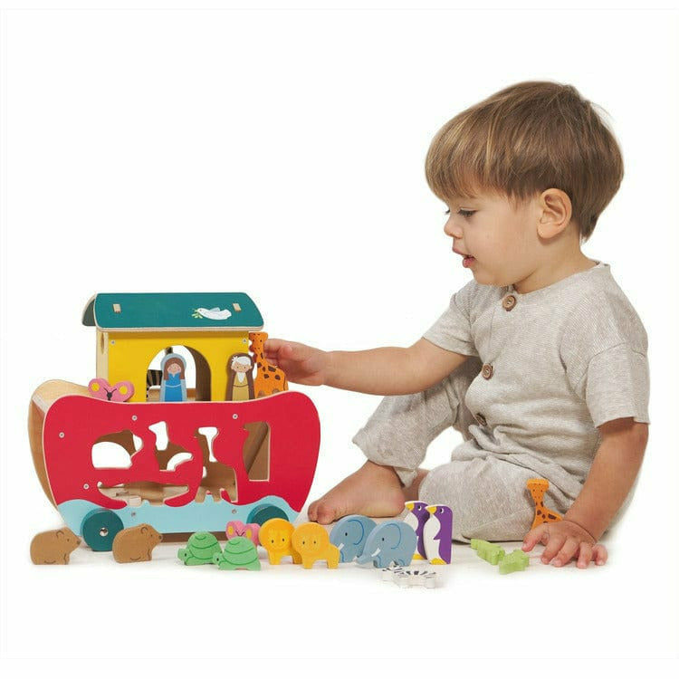 Tender Leaf Toys - Noah's Shape Sorter Ark Wooden Toy - Preschool