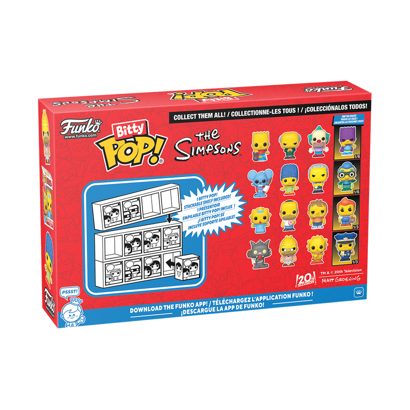 Funko - The Simpsons Bitty Pop! The Simpsons 4-Pack Series 4 - World of Funko