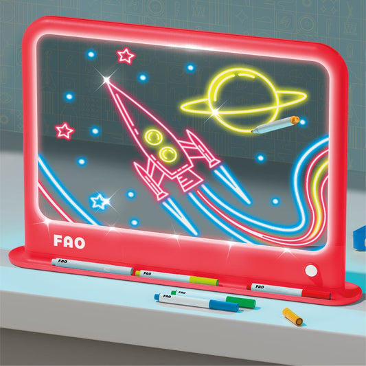 FAO Schwarz - Ultimate Neon Light Board 11-Piece Set - Creativity