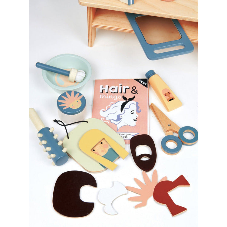Tender Leaf Toys - Wooden Hair Salon Set - Preschool