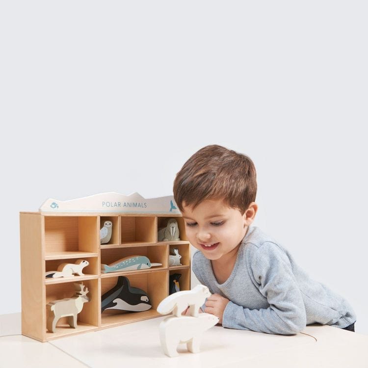 Tender Leaf Toys - Wooden Polar Animals Set - Preschool