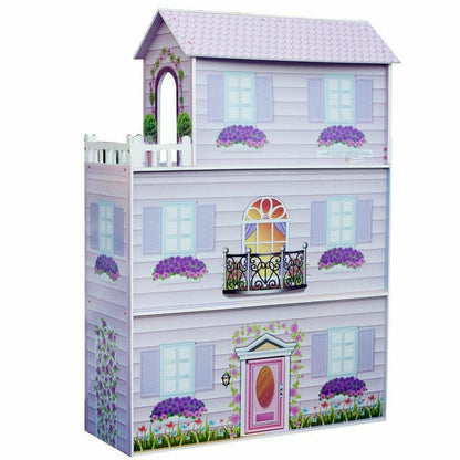 Teamson Kids - 12" Pink Dreamland Tiffany Dollhouse - Preschool