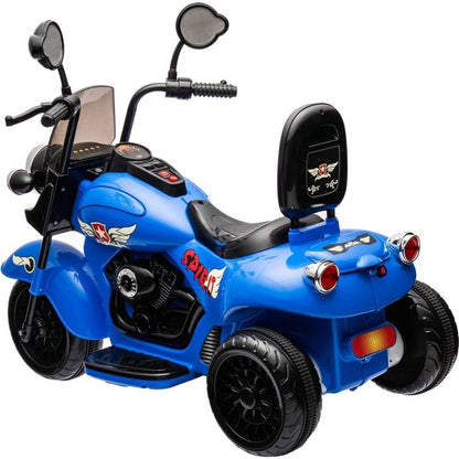 Freddo - 12V Kids Cruiser 1-Seater Motorcycle - Blue - Outdoor