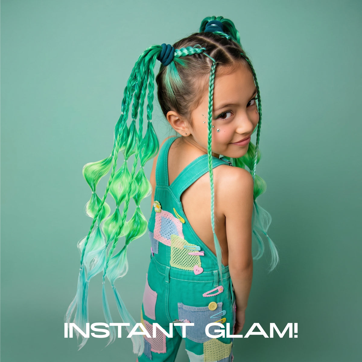 FAO Schwarz - 20” Wrap Ponytail Hair Extension – Magic Mint - Fashion Activity and Roleplay