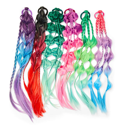 FAO Schwarz - 20” Wrap Ponytail Hair Extension – Teal Gem - Fashion Activity and Roleplay