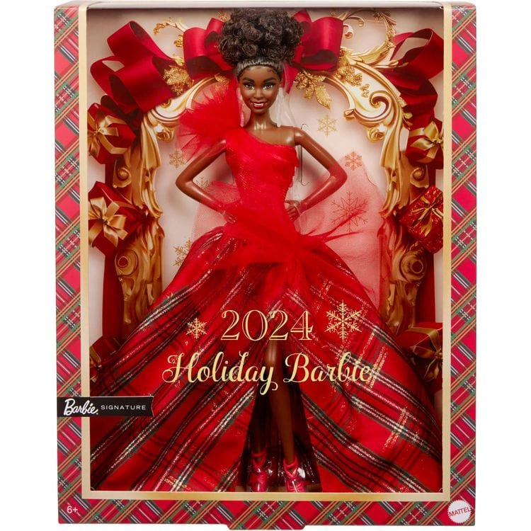 Barbie - 2024 Barbie Holiday Doll - Black Hair - World of Barbie