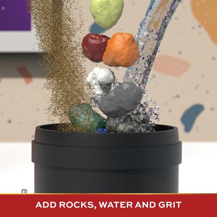 FAO Schwarz - 22 Piece Professional Rock Tumbler with Clay & Gemstones - STEM