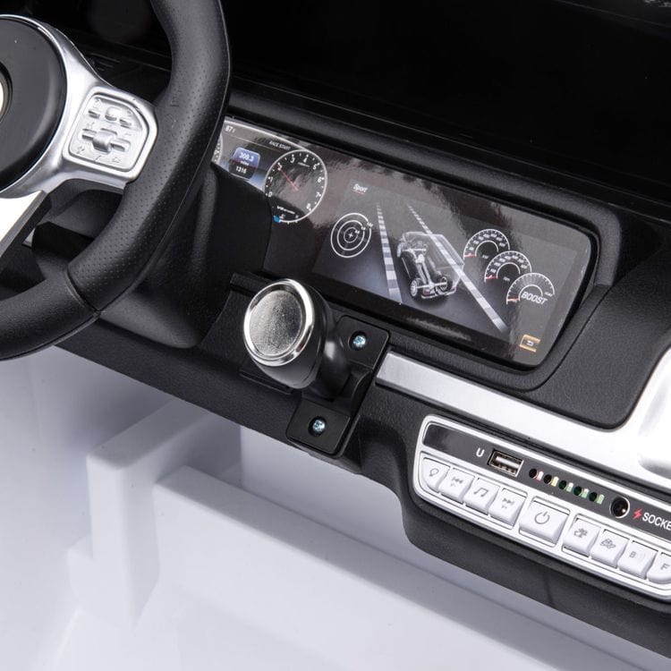 Freddo - 24V 4x4 Mercedes Benz G63 AMG 2 Seater Ride On Car - White - Outdoor