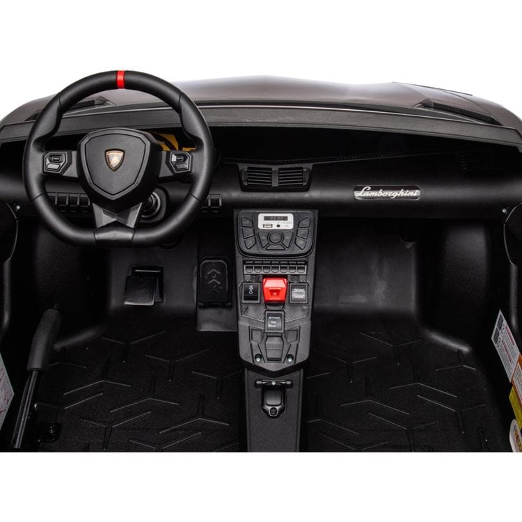 Freddo - 24V Lamborghini Aventador 2 Seater Ride on Car for Kids - Grey - Outdoor