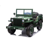 Freddo - 24V Military Jeep 3-Seater Electric Ride On - Outdoor