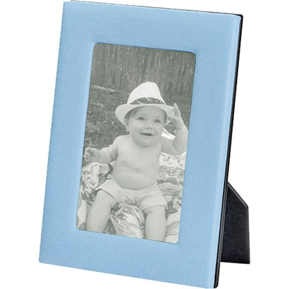 Graphic Image - 4" x 6" Leather Studio Frame - Light Blue - Trend Accessories