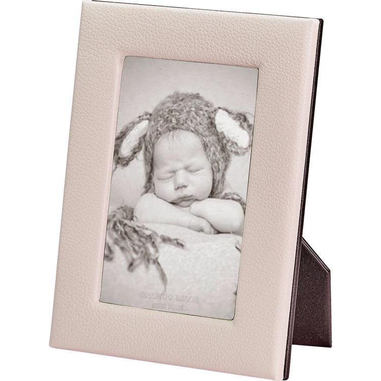Graphic Image - 4" x 6" Leather Studio Frame - Light Pink - Trend Accessories