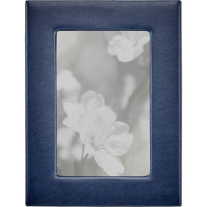 Graphic Image - 4" x 6" Leather Studio Frame - Navy Blue - Trend Accessories