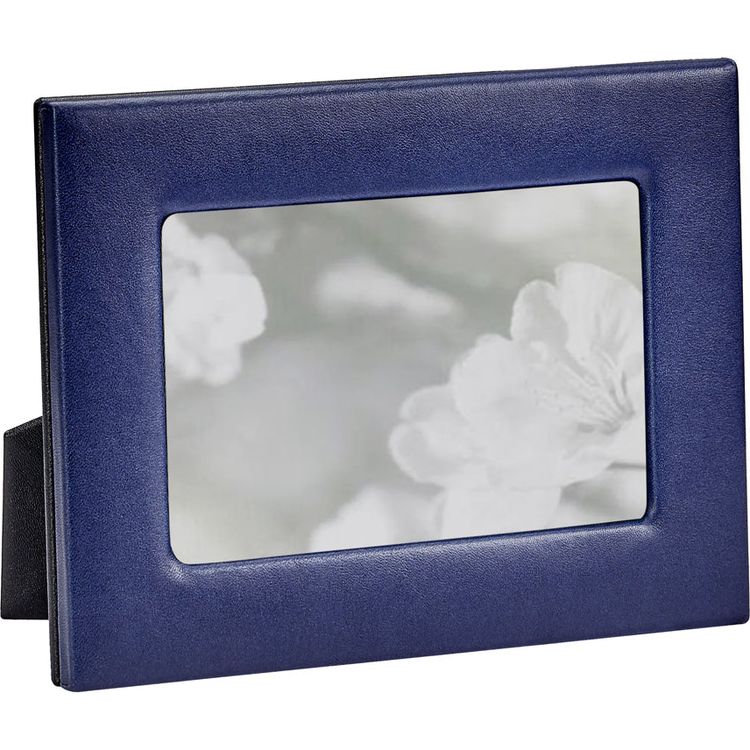 Graphic Image - 4" x 6" Leather Studio Frame - Navy Blue - Trend Accessories