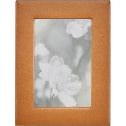 Graphic Image - 4" x 6" Leather Studio Frame - Tan - Trend Accessories