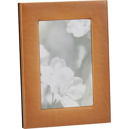 Graphic Image - 4" x 6" Leather Studio Frame - Tan - Trend Accessories