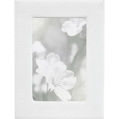 Graphic Image - 4" x 6" Leather Studio Frame - White - Trend Accessories