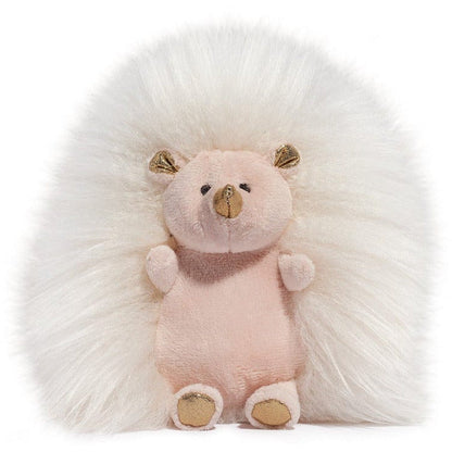 FAO Schwarz - 6" Sparklers Toy Plush Hedgehog - White Gold - Plush