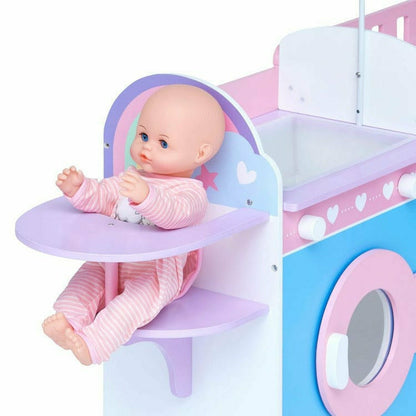 Teamson Kids - 6 in 1 Baby Doll Changing Station with Storage - Dolls
