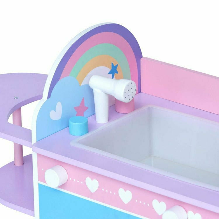 Teamson Kids - 6 in 1 Baby Doll Changing Station with Storage - Dolls