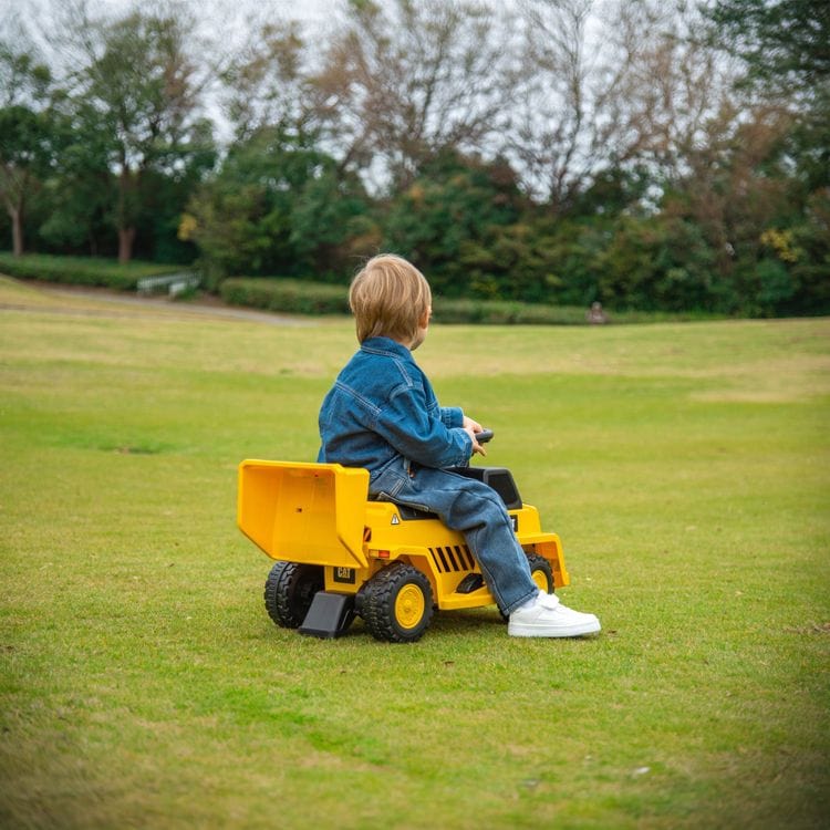 Freddo - 6V CAT Dump Truck 1-Seater Ride On Toy - Outdoor