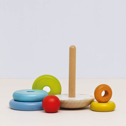 Le Toy Van - 7 Piece Rainbow Stacking Tower - Infants