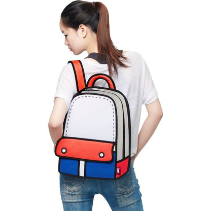Jump From Paper - Adventure Backpack - Red - Trend Accessories