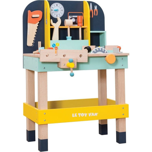 Le Toy Van - Alex’s Toy Work Bench with 11 Accessories - Preschool