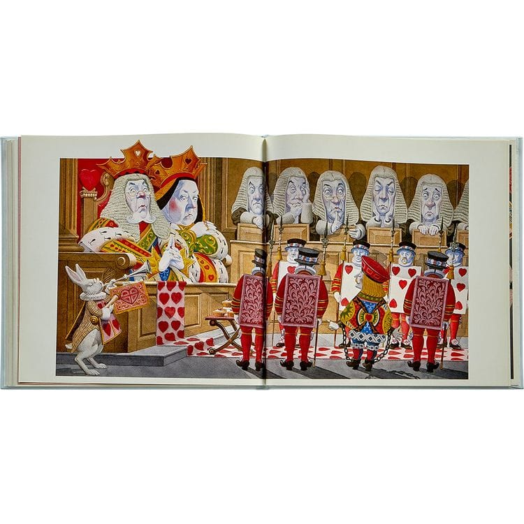 Graphic Image - "Alice's Adventures in Wonderland" Book in Ice Bonded Leather - Books