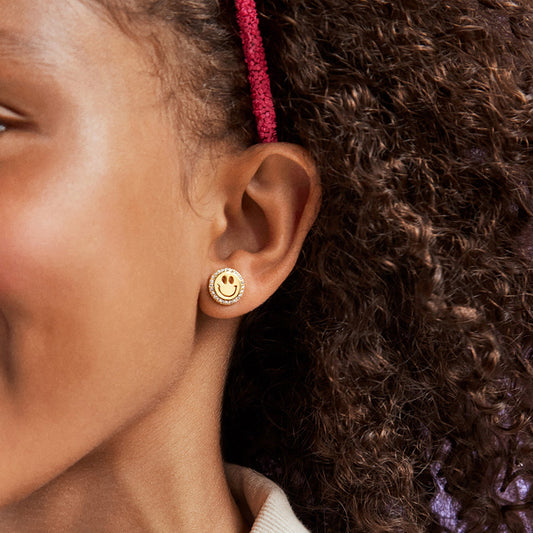 Minibar by BaubleBar - All Smiles 18K Gold Kids' Earrings - Trend Accessories