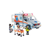 Playmobil - Ambulance with Lights, Accessories and 3 Figures - Preschool