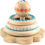 Djeco - BabyHoopi Wooden Ring Stacker Toy - Infants