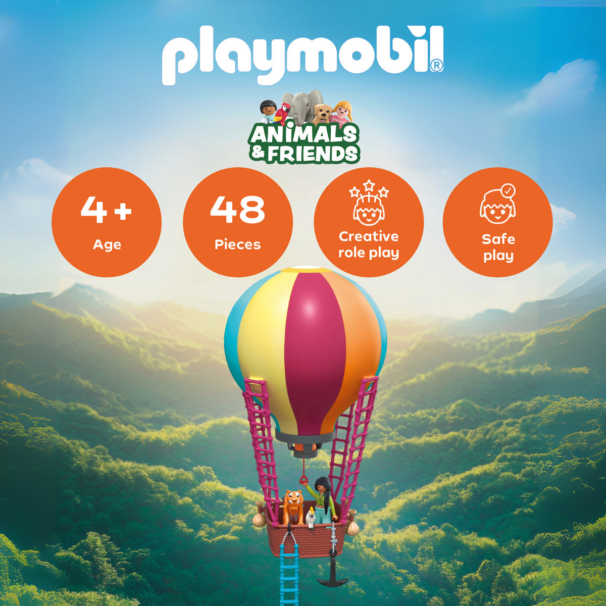 Playmobil - Balloon Ride Playset - Preschool