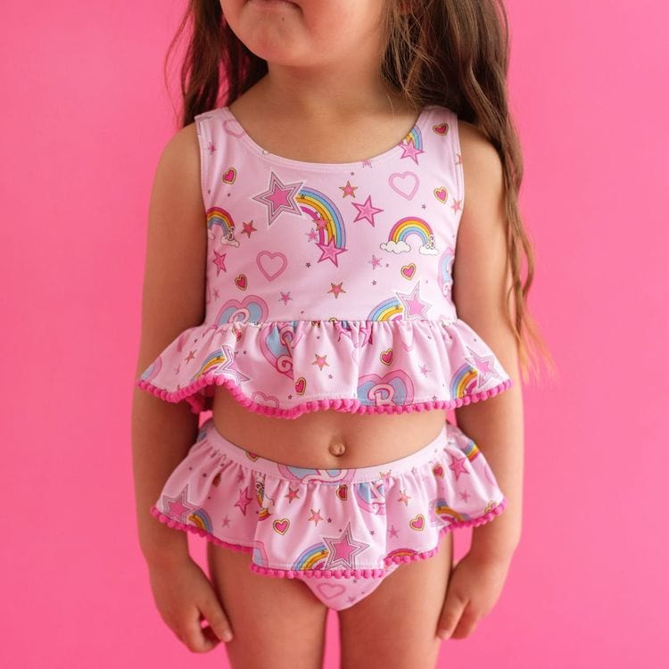 Posh Peanut - Barbie Star Power - Ruffled Two Piece Tankini Set - World of Barbie