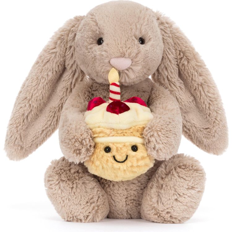 Jellycat, Inc. - Bashful Beige Birthday Bunny - Plush