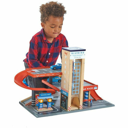 Tender Leaf Toys - Blue Bird Service Station - Preschool