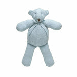 Rian Tricot - Blue Cable Knit Plush Teddy Bear - Plush
