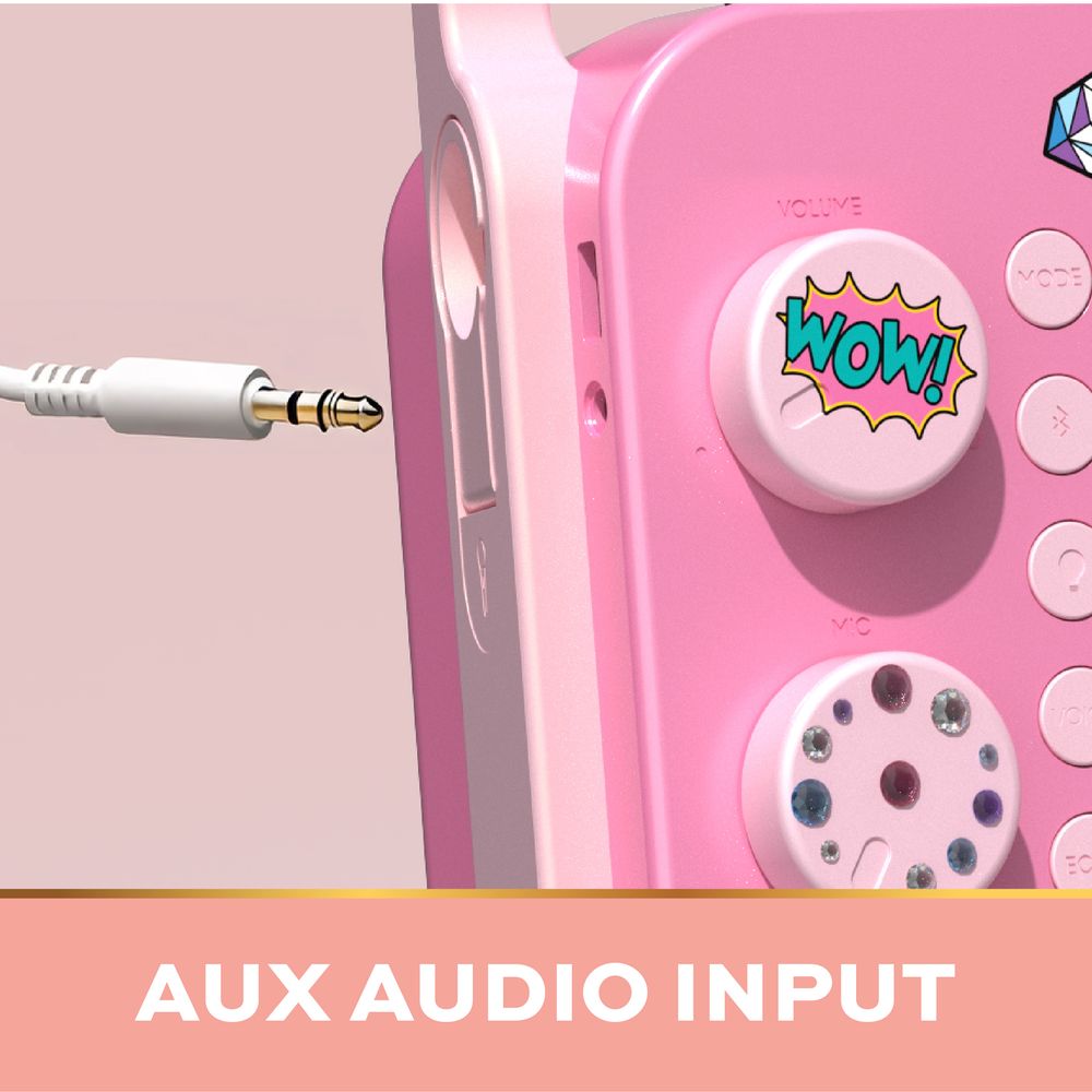 FAO Schwarz - Bluetooth Portable Karaoke Station with Microphone - Music