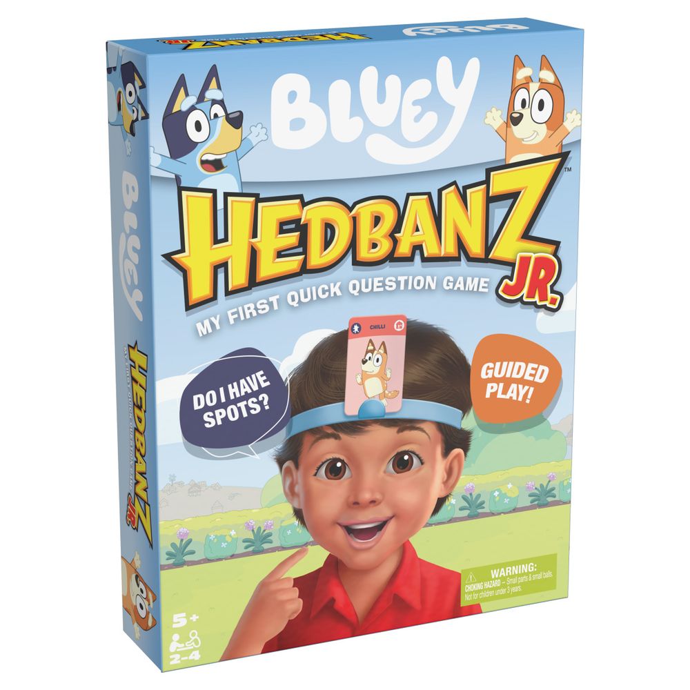 Bluey - Bluey Hedbanz Jr. Picture Guessing Card Game - World Of Bluey